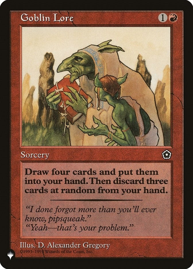 Goblin Lore [LIST] - MTG Single