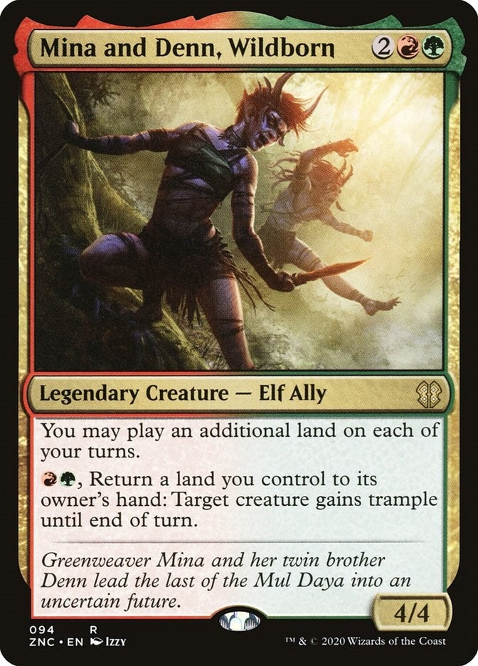 Mina and Denn Wildborn (94) [ZNC] - MTG Single