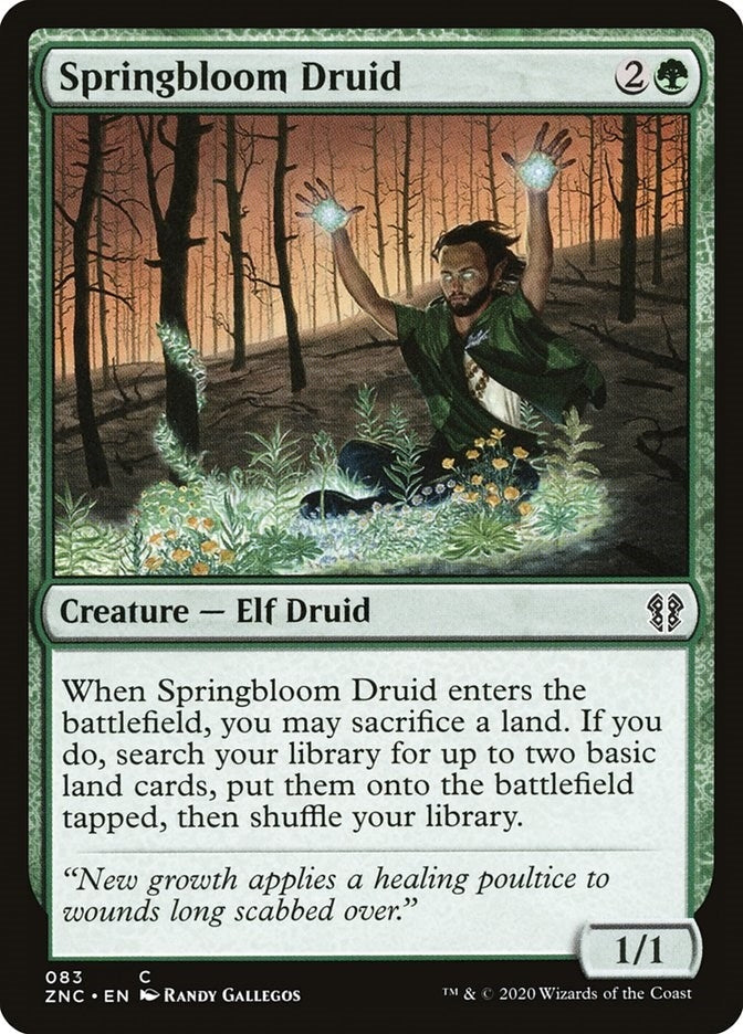 Springbloom Druid (83) [ZNC] - MTG Single