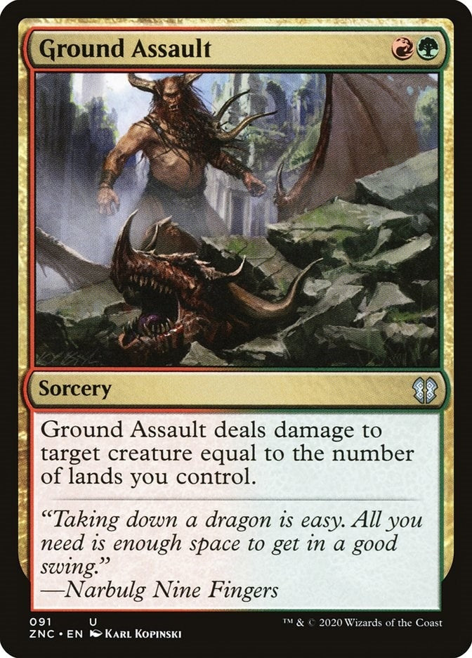 Ground Assault (91) [ZNC] - MTG Single