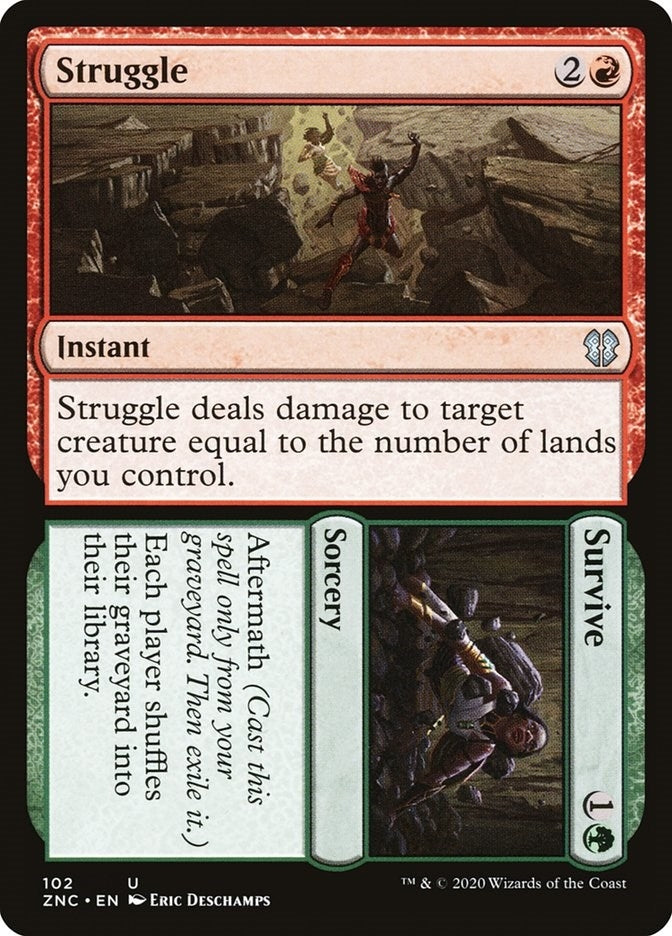 Struggle // Survive (102) [ZNC] - MTG Single