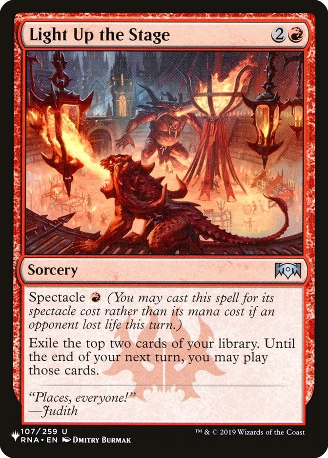 Light Up the Stage (107) [LIST] - MTG Single