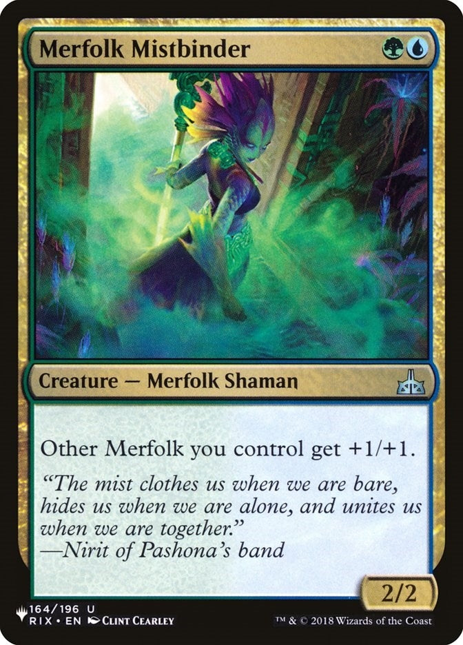 Merfolk Mistbinder (164) [LIST] - MTG Single