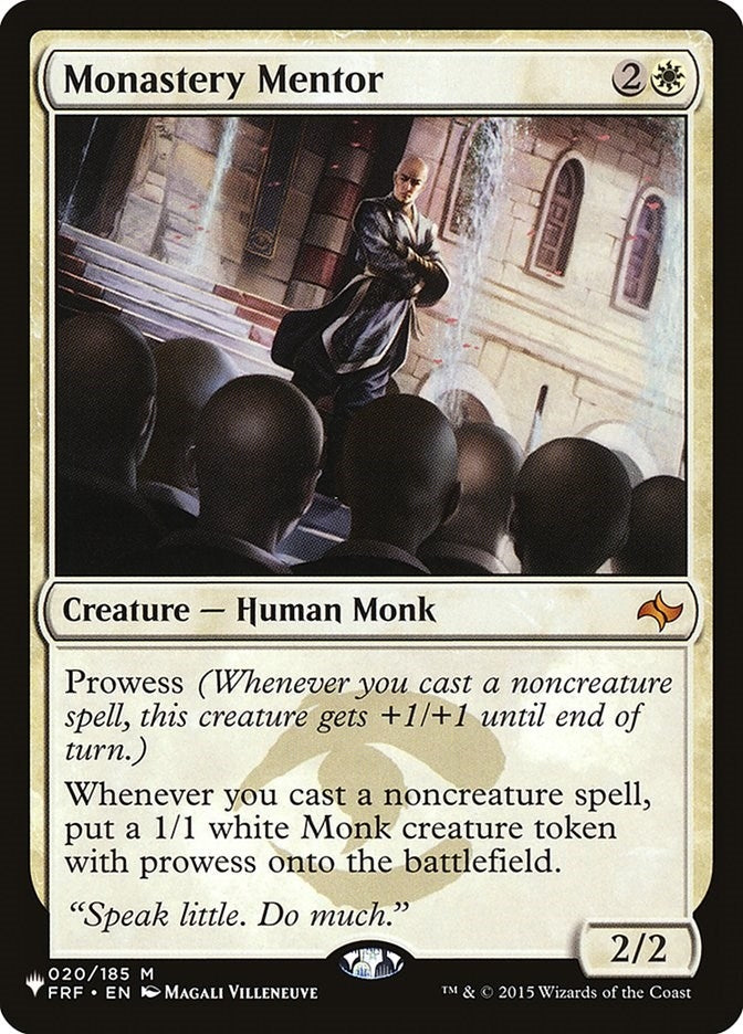 Monastery Mentor (20) [LIST] - MTG Single
