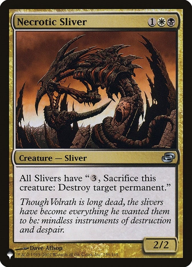 Necrotic Sliver (159) [LIST] - MTG Single