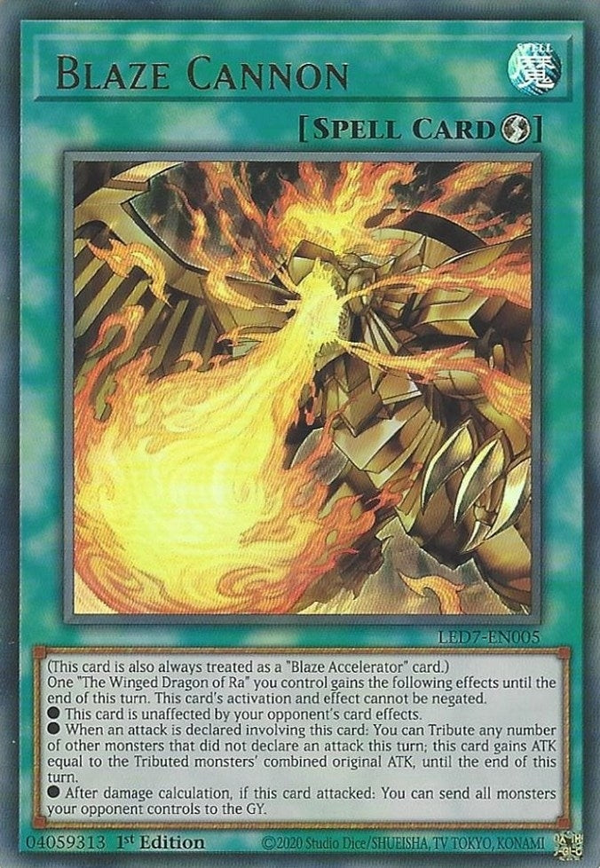 Blaze Cannon (7005) (LED7) - YuGiOh Single