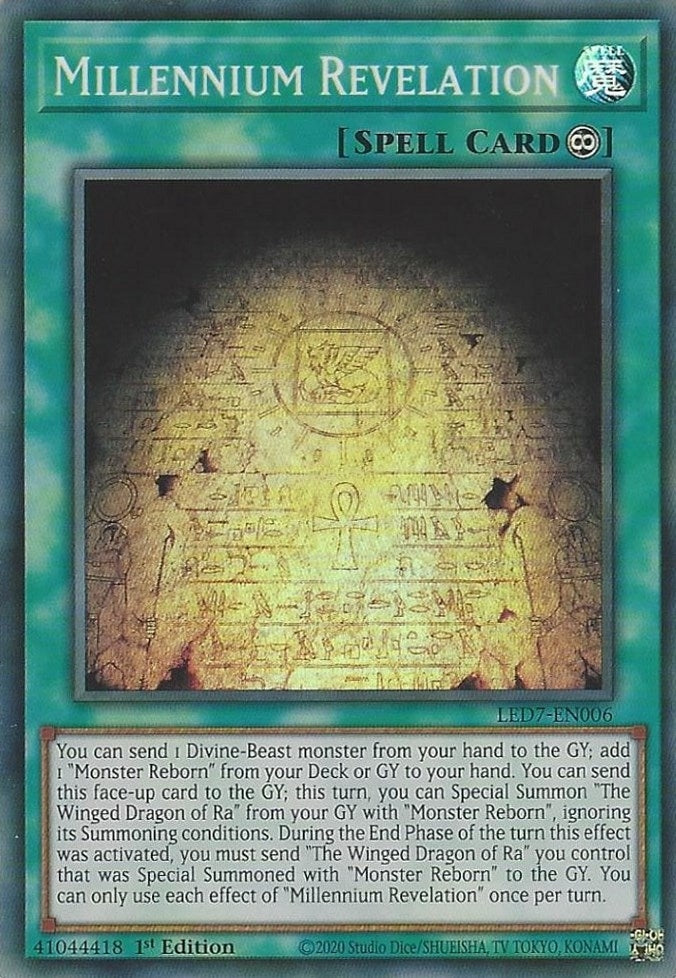 Millennium Revelation (7006) (LED7) - YuGiOh Single