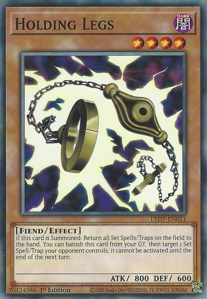 Holding Legs (7011) (LED7) - YuGiOh Single