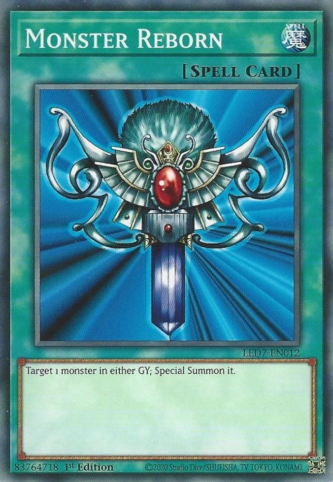 Monster Reborn (7012) (LED7) - YuGiOh Single