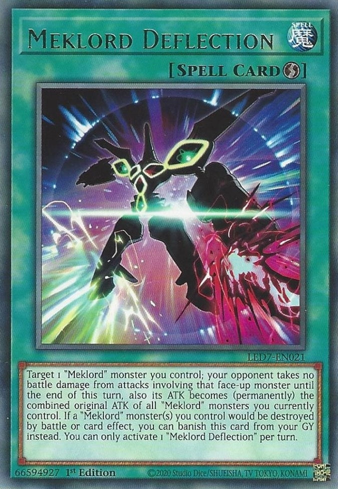 Meklord Deflection (7021) (LED7) - YuGiOh Single