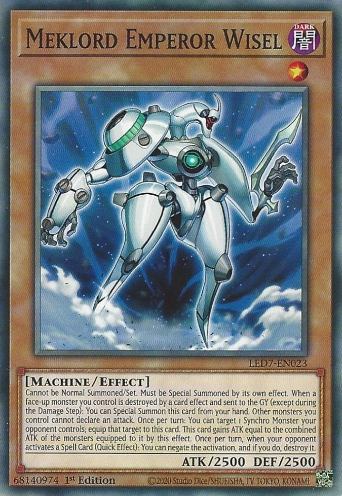 Meklord Emperor Wisel (7023) (LED7) - YuGiOh Single