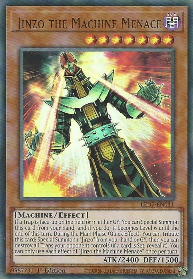 Jinzo the Machine Menace (7031) (LED7) - YuGiOh Single