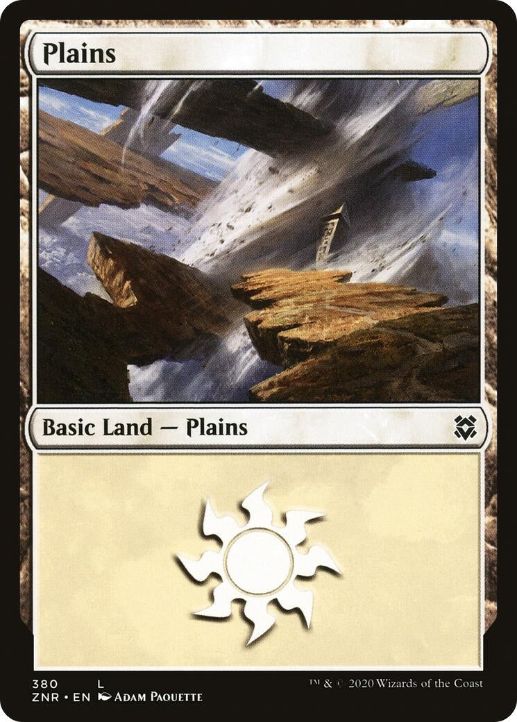 Plains (380) [ZNR] - MTG Single