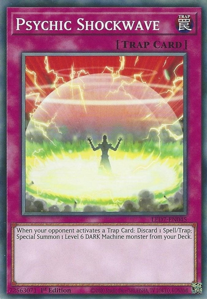 Psychic Shockwave (7045) (LED7) - YuGiOh Single