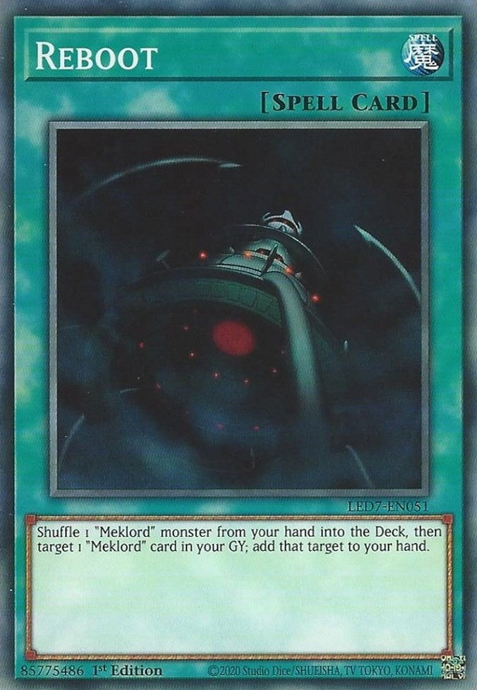 Reboot (7051) (LED7) - YuGiOh Single