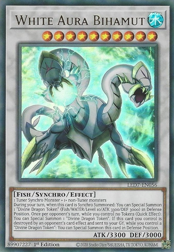 White Aura Bihamut (7056) (LED7) - YuGiOh Single