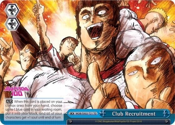 Club Recruitment (Blue) (221) [MOB/SX02] - Weiss Schwarz Single