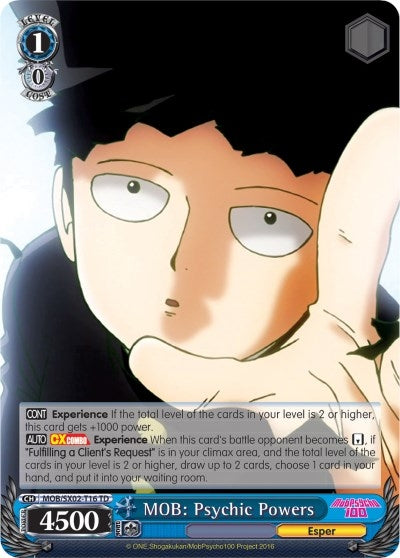 MOB: Psychic Powers (216) [MOB/SX02] - Weiss Schwarz Single