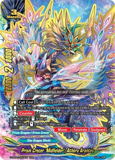 Prism Crecer ’Midfielder’ Athora Arantes (60003) [S-UB06] - Future Card BuddyFight Single