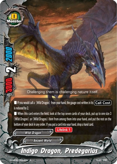 Indigo Dragon Predegarius (60024) [S-UB06] - Future Card BuddyFight Single