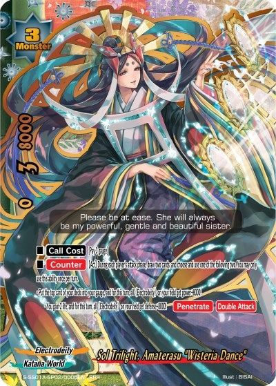 Sol Trilight Amaterasu ’Wisteria Dance’ (1020005) [S-SS01A] - Future Card BuddyFight Single