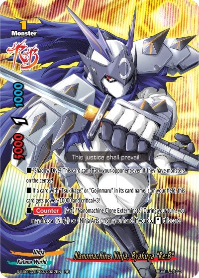 Nanomachine Ninja Byakuya ’Re:B’ (1030027) [S-SS01A] - Future Card BuddyFight Single