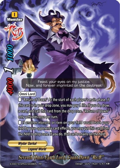 Seventh Omni Earth Lord Count Dawn ’Re:B’ (1030038) [S-SS01A] - Future Card BuddyFight Single
