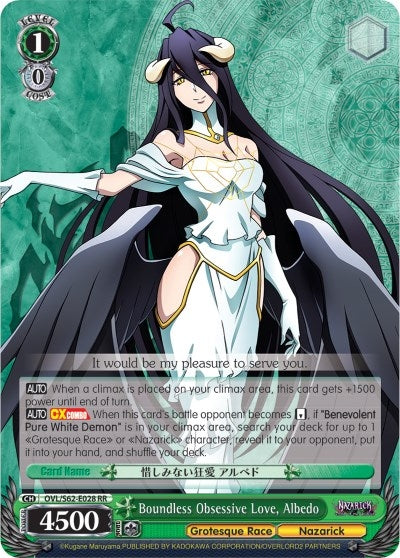 Boundless Obsessive Love Albedo (62028) [OVL/S62] - Weiss Schwarz Single