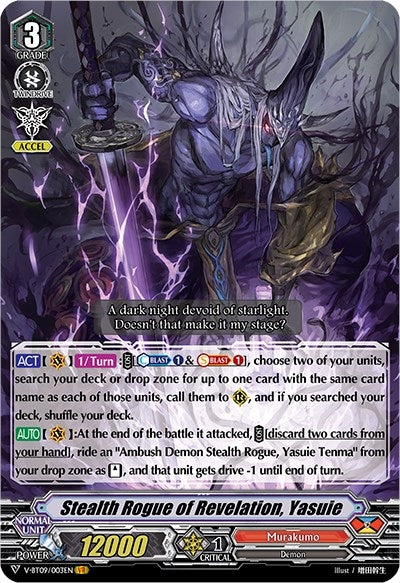 Stealth Rogue of Revelation Yasuie (9003) [V-BT09] - Cardfight Vanguard Single