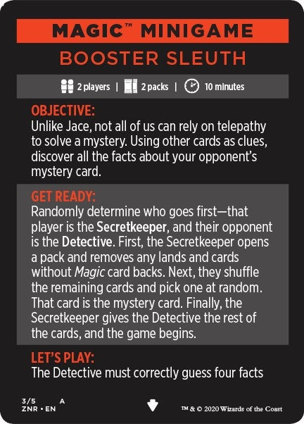 Magic Minigame: Booster Sleuth (3) [ZNR] - MTG Single