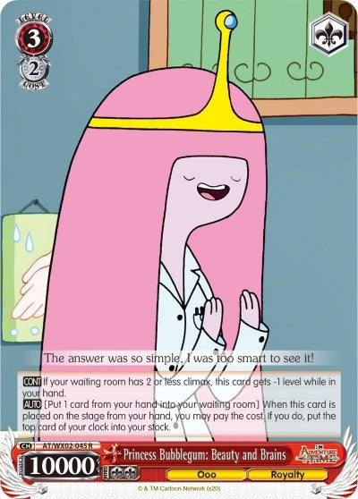 Princess Bubblegum: Beauty and Brains (2045) [AT/WX02] - Weiss Schwarz Single