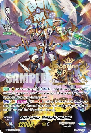 Arch-aider Malkuth-melekh (SpringFest 2020 Regional Champion) (202004) [EVENT] - Cardfight Vanguard Single