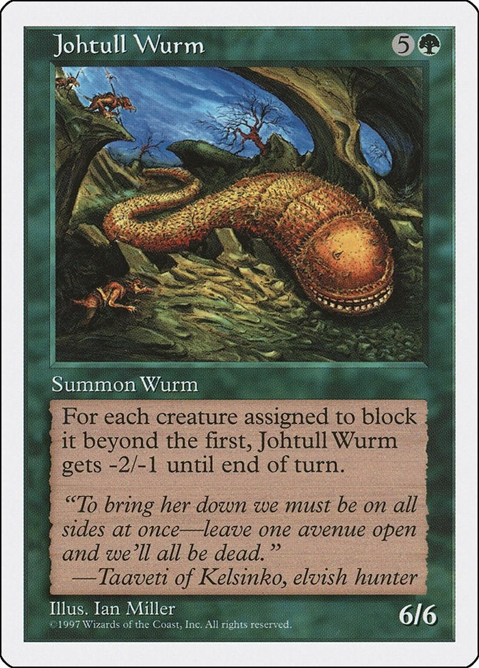 Johtull Wurm [5ED] - MTG Single