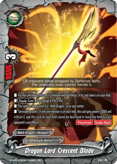 Dragon Lord Crescent Blade (1020044) [S-SS01A] - Future Card BuddyFight Single
