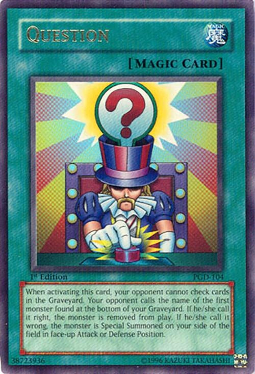 Question (104) - YuGiOh Single