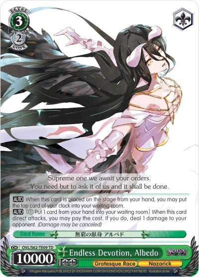 Endless Devotion Albedo (6209) [OVL/S62] - Weiss Schwarz Single