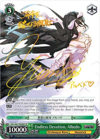 Endless Devotion Albedo (SP) (Gold Signature) (6209) [OVL/S62] - Weiss Schwarz Single
