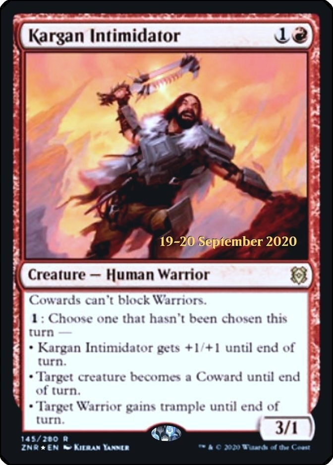 Kargan Intimidator (145) [PRE] - MTG Single