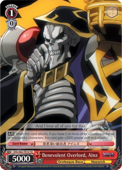 Benevolent Overlord Ainz (6214) [OVL/S62] - Weiss Schwarz Single