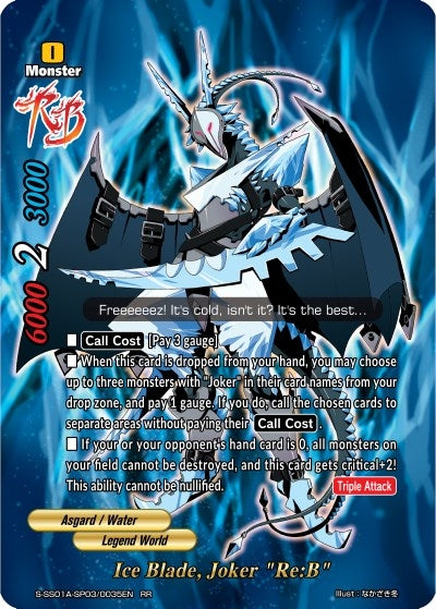 Ice Blade Joker ’Re:B’ (1030035) [S-SS01A] - Future Card BuddyFight Single