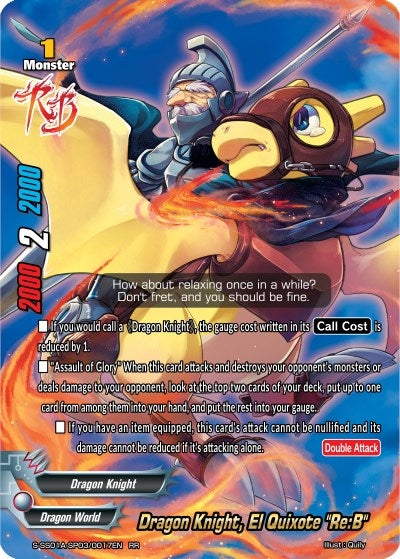 Dragon Knight El Quixote ’Re:B’ (1030017) [S-SS01A] - Future Card BuddyFight Single