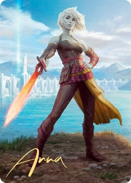 Nahiri Heir of the Ancients Art Card (3/81) (Gold-Stamped Signature) (3) [ASZNR] - MTG Single