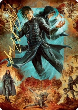 Jace Mirror Mage Art Card (2/81) (Gold-Stamped Signature) (2) [ASZNR] - MTG Single