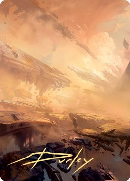 Plains Art Card (7/81) (Gold-Stamped Signature) (7) [ASZNR] - MTG Single