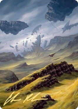 Plains Art Card (9/81) (Gold-Stamped Signature) (9) [ASZNR] - MTG Single