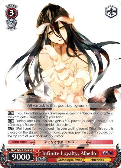 Infinite Loyalty Albedo (SR) (62052) [OVL/S62] - Weiss Schwarz Single