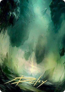 Swamp Art Card (13/81) (Gold-Stamped Signature) (13) [ASZNR] - MTG Single