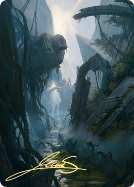 Swamp Art Card (14/81) (Gold-Stamped Signature) (14) [ASZNR] - MTG Single