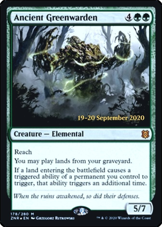 Ancient Greenwarden (178) [PRE] - MTG Single