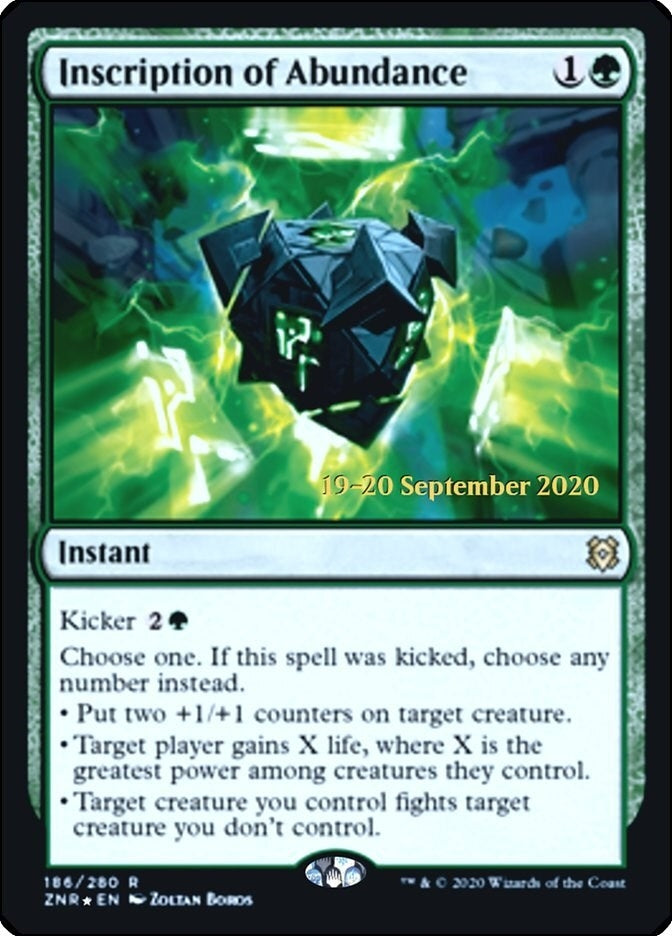 Inscription of Abundance (186) [PRE] - MTG Single